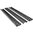Couvre-rail Picatinny profil bas 25 fentes, style échelle, polymère noir