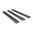 Couvre-rail Picatinny profil bas 25 fentes, style échelle, polymère noir