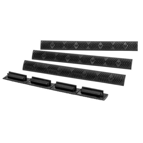 Les couvre-rails M-LOK ERGO WedgeLoK protègent les slots inutilisés et offrent une surface antidérapante, tout en étant compacts et résistants à la chaleur.
