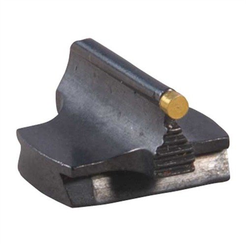 Le RIFLE BARREL MOUNTED 1/16" 34-W FRONT SIGHT en laiton doré offre une précision exceptionnelle, un design élégant et s'adapte parfaitement aux canons de fusil.