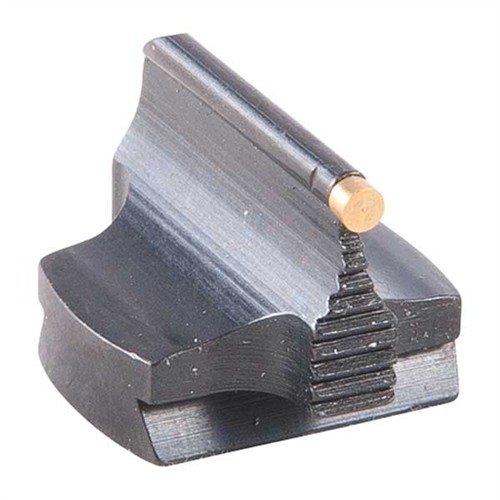 Découvre la précision des visées en acier bleui pour fusils, avec une base arrondie et plusieurs options de perles, parfaites pour tous les types d'armes.