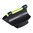 .375" guidon avant acier 37-W à fibre optique lumineuse verte