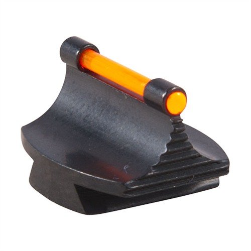 Découvre le RIFLE FIBER OPTIC GLOW 41-W, une mire en acier élégante et précise, avec une tige optique orange pour une visée optimale sur ton arme.