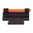 .343" guidon avant 34-MR acier, fibre optique lumineuse orange