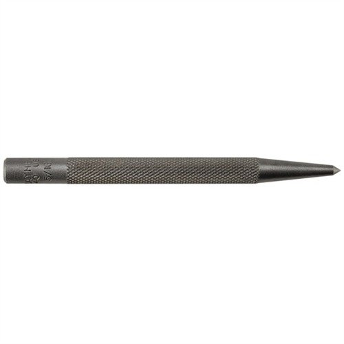 Le SINGLE PRICK PUNCH de MAYHEW STEEL a une pointe fine et aiguisée pour un marquage précis, offrant une meilleure visibilité avant le perçage.