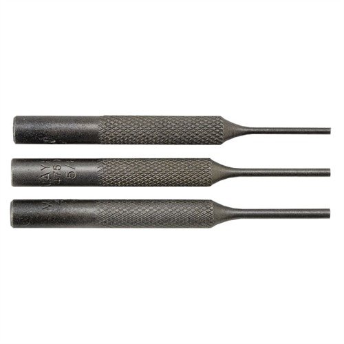 Les mini punches Mayhew Steel sont conçus en acier de haute qualité pour un accès précis aux petits pins, offrant durabilité et précision dans ton travail d'armurier.