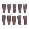 Les rouleaux coniques 120 grit de Merit te permettent d'accéder facilement aux endroits étroits grâce à leur grès en oxyde d'aluminium et leur support robuste.