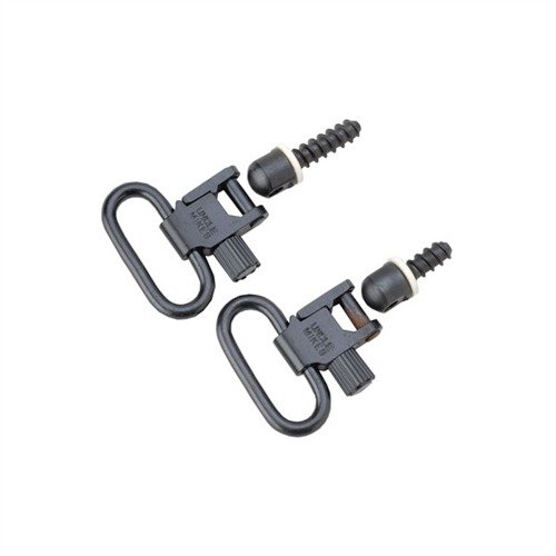 Le set de swivels 115 RGS d'UNCLE MIKES offre une installation facile avec des boucles de 1" et 1-1/4", parfait pour de nombreux modèles de carabines.