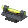 Le RIFLE FIBER OPTIC FRONT SIGHT de HIVIZ offre six tiges interchangeables pour un ajustement parfait, avec des lumières orange et vertes pour une acquisition rapide des cibles.