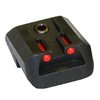 Hausse arrière basse à fibre optique rouge pour Colt 1911