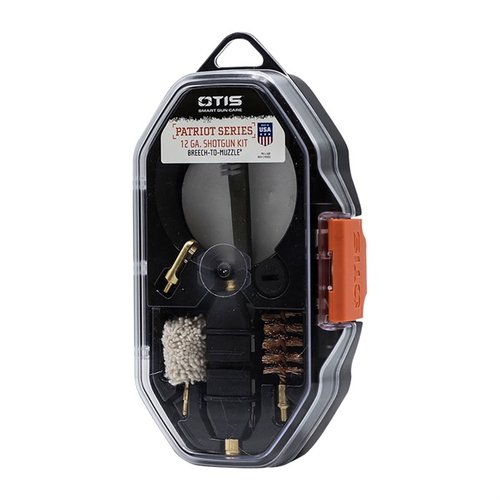 Le kit de nettoyage 12GA PATRIOT Series d'Otis te permet de nettoyer efficacement ton arme de la culasse au canon, avec un outil polyvalent pour 4 embouts.