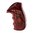 Plaquettes S&W cadre K,L en bois de rose quadrillées