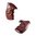 Plaquettes S&W cadre K,L en bois de rose quadrillées