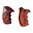 Plaquettes S&W cadre K,L en bois de rose quadrillées