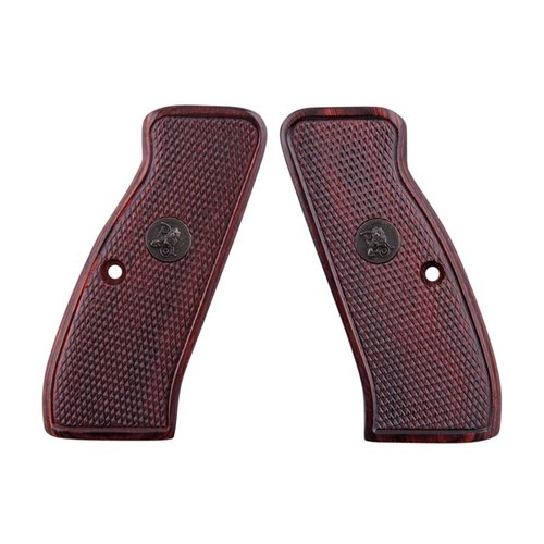 Améliore le look et la prise en main de ton CZ 75 avec les poignées en bois stratifié Pachmayr, durables et faciles à installer.