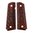 Plaquettes 1911 double diamant en bois de rose
