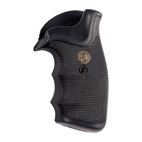Les grips "GRIPPER" de Pachmayr offrent une prise antidérapante et des rainures pour les doigts, garantissant précision et confort sans risque de casse.