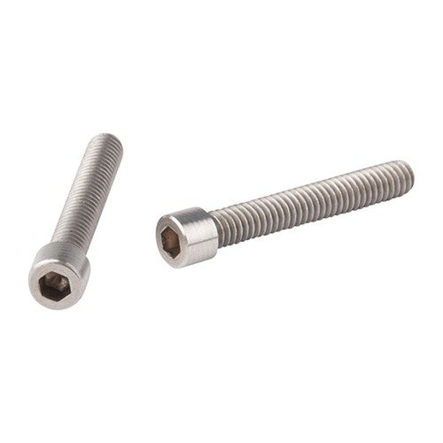 Les vis Allen en acier inoxydable Power Custom sécurisent le canon au récepteur de ton Ruger® 10-22® avec un V-Block. 2 vis et clé 5/32" incluses.