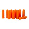 Les SAF-T-TRAINERS DUMMY ROUNDS en plastique coloré sont idéaux pour l'entraînement, évitant toute confusion avec des munitions réelles grâce à leur sensation unique.