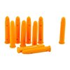 Les SAF-T-TRAINERS DUMMY ROUNDS, en plastique orange, sont parfaits pour l'entraînement, évitant toute confusion avec des cartouches réelles.