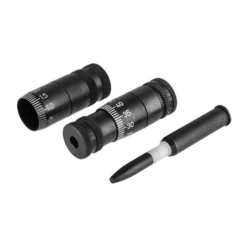 Le PRECISION MIC te permet de régler précisément tes dies de taille complète pour le shoulder bump, avec un outil de profondeur de siège inclus.