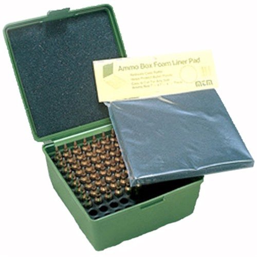 Le AMMO BOX FOAM LINER de MTM CASE-GARD garde tes munitions rechargées en sécurité et bien organisées, tout en protégeant les pointes de tes balles.