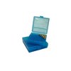 Boîte à munitions pour pistolet à clapet 10MM-45ACP 100 cartouches bleu
