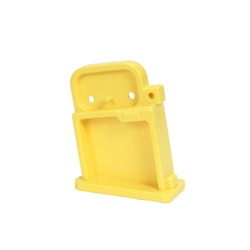 Le bloc de sécurité AR-15 en plastique jaune assure la sécurité de ton arme sur le stand, se verrouille dans le puits de chargeur et indique visuellement que l'arme est sûre.