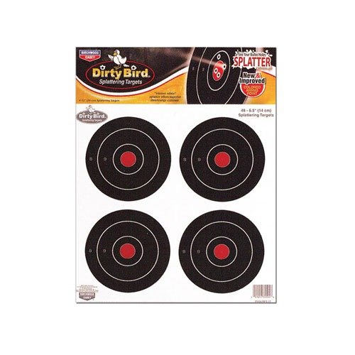 Les cibles "DIRTY BIRD" offrent un contraste noir et blanc pour une inspection facile, un excellent rapport qualité-prix, idéales pour le tir intérieur et extérieur.