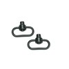Jeu d'attaches pivotantes 1-3/8" à bouton-poussoir, renforcées