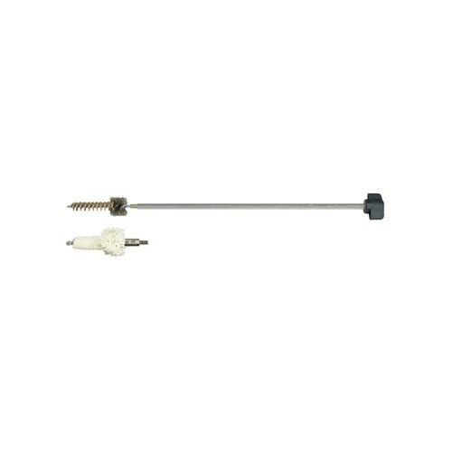 Le kit de brosse de chambre AR-15 en acier inoxydable facilite le nettoyage avec son manche en T, compatible avec les brosses standard 8-32.