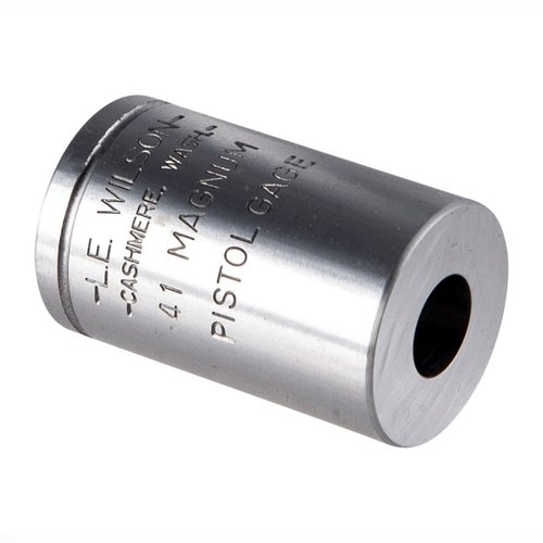 Le WILSON PISTOL MAX GAGE 41 MAG t'aide à vérifier toutes les dimensions critiques de tes cartouches, pour un rechargement précis et sans erreur.