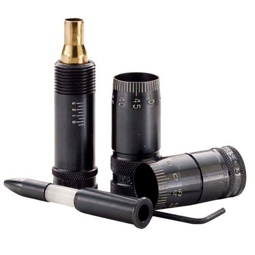 Le PRECISION MIC de RCBS te permet de régler précisément tes dies de redimensionnement pour un shoulder bump parfait, avec un outil de profondeur de balle inclus.