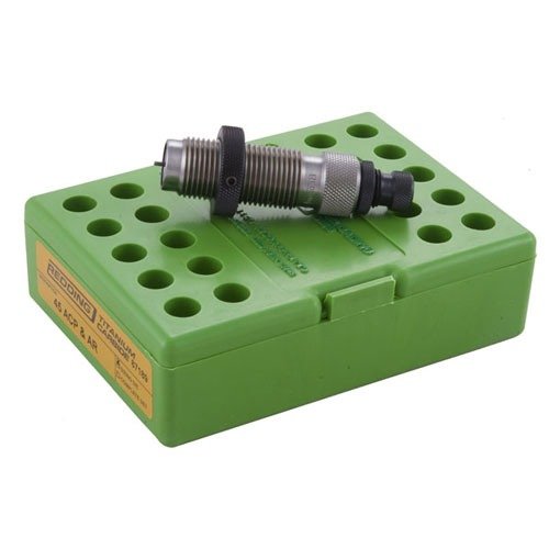Les dies Redding en Titanium carbide offrent une durabilité exceptionnelle et un surface lisse pour un redimensionnement sans lubrifiant des cartouches 9mm Luger.