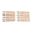 Brosse de canon pour fusil en bronze, 6.5MM, 8-32M, lot de 12