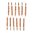 Brosse en bronze pour canon de fusil, calibre .35, 8-32M, pack de 12