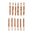 Brosse de canon en bronze pour fusil, 50 CALIBER, 8-32M, pack de 12