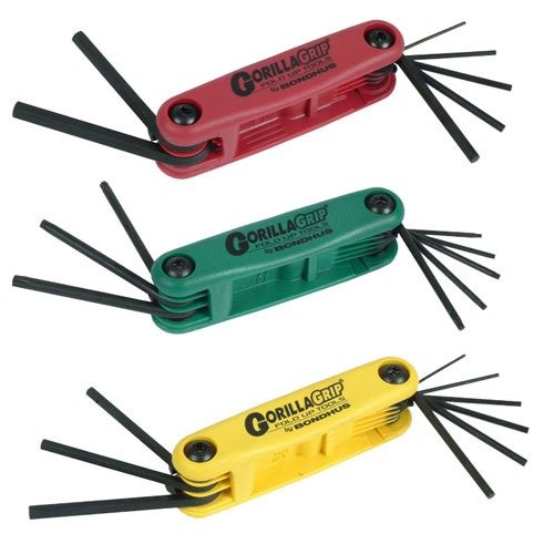 Le jeu de clés Bondhus Gorilla Grip® offre des poignées ergonomiques, un design compact et une gamme complète de tailles pour tous tes besoins d'entretien d'armes.