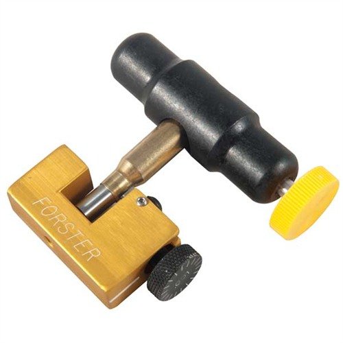 Le HAND HELD OUTSIDE NECK TURNER de Forster est facile à utiliser, offre un réglage micrométrique et assure une épaisseur de paroi constante pour une précision optimale.