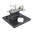 Recoupe-douille avec support, aileron et plateau, acier inoxydable