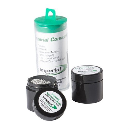 Le Convenience Pak IMPERIAL de Redding te permet d'acheter facilement l'Imperial Application Media avec un lubrifiant Dry Neck Lube pour le recharger.