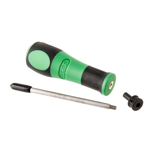 Le FLASH HOLE DEBURRING TOOL de RCBS élimine rapidement les bavures dans le flash hole, garantissant une ignition fiable et un alignement facile grâce à son collier auto-centrant.