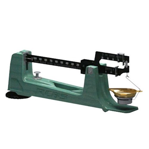 La balance mécanique M1000 d'RCBS offre une capacité de 1 000 grains avec une précision de +/- 0,1 grain, un fonctionnement ambidextre et un chargement facile grâce à son plateau métallique.