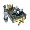Le set de dies Redding Premium Deluxe pour le 25-06 Remington offre une précision accrue avec un bouton de taille en carbure et un micromètre de siège pour un réglage précis.