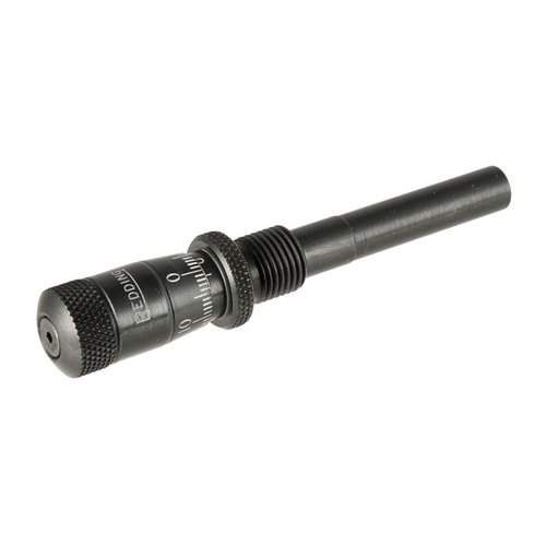 Le micromètre de siège de balle standard Redding #18 est parfait pour remplacer le plug de siège d'origine et s'adapte à la plupart des dies Redding.
