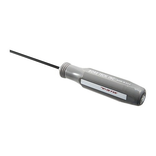 Les V-Stix de Bore Tech offrent une tige de nettoyage de haute qualité, résistante aux produits chimiques, avec une poignée ergonomique et un design spécifique au calibre.