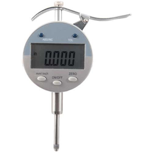 Ce Digital Indicator w/Lever et Flat Point offre une précision de 0.001", un contrôle facile, et fonctionne avec divers outils Sinclair, le tout dans un étui de protection.