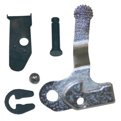Remplace facilement les pièces de sécurité endommagées de ton Remington 700 avec ce kit en acier nickelé, compatible avec la sécurité d'origine.