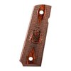 Améliore le look de ton Springfield 1911 avec ces grips Cocobolo Checkered Cross Cannon, conçus pour un ajustement parfait et un Mag Well biseauté.
