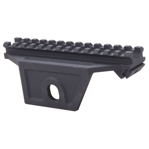 Le M14 Tactical Scope Mount en acier durci offre une base stable pour des lunettes de tir, se fixe facilement sans modifications et permet d'utiliser les organes de visée.